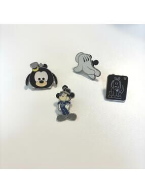Disney Pin Lot - Mickey, Pluto, and Goofy 4 Pin Bundle